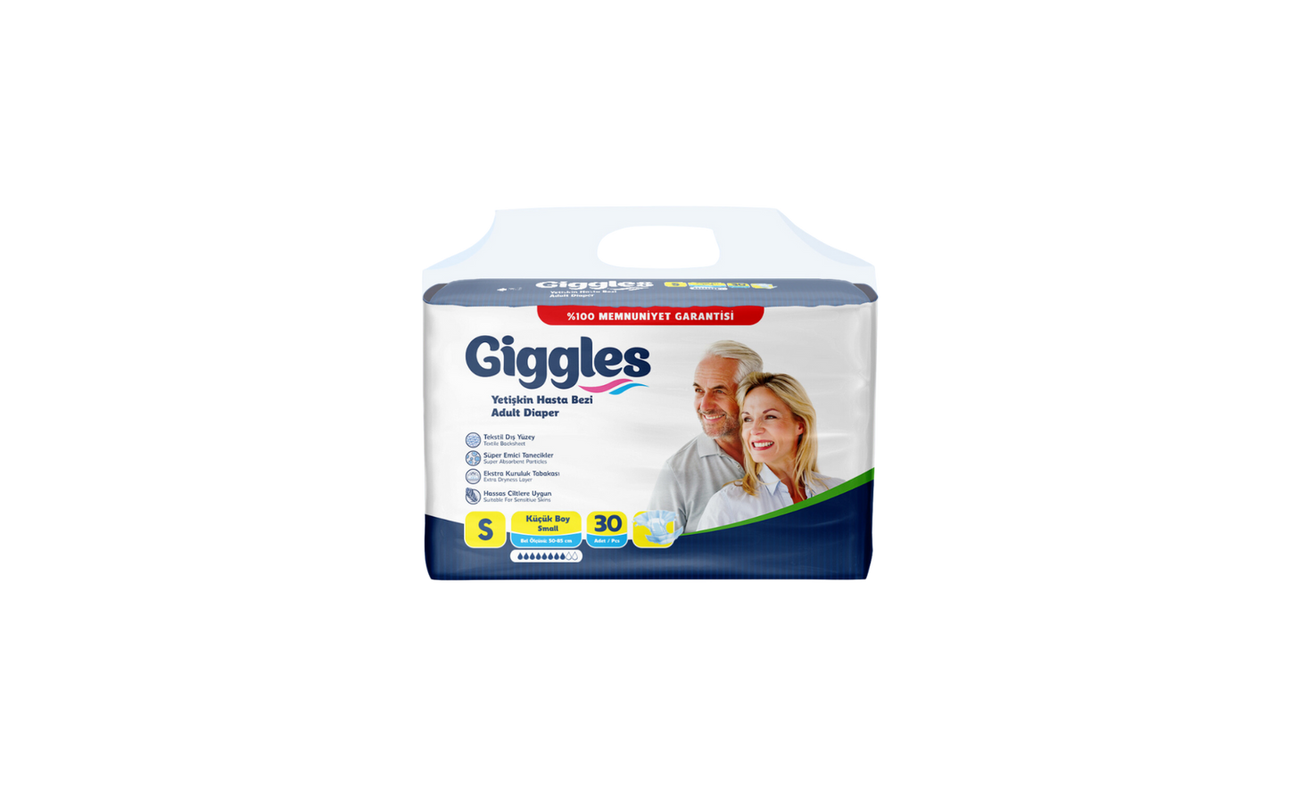 PAÑAL ADULTO GIGGLES PREMIUM S 30UN